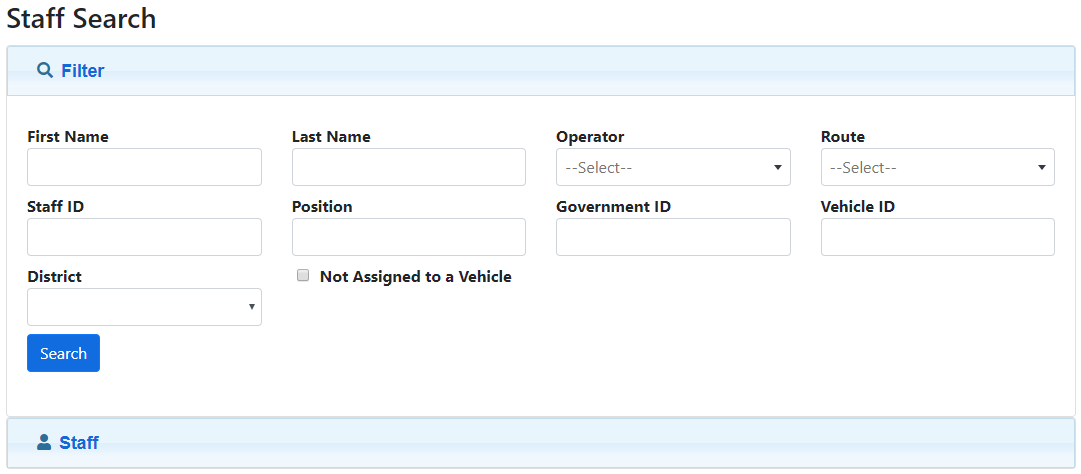Staff Search